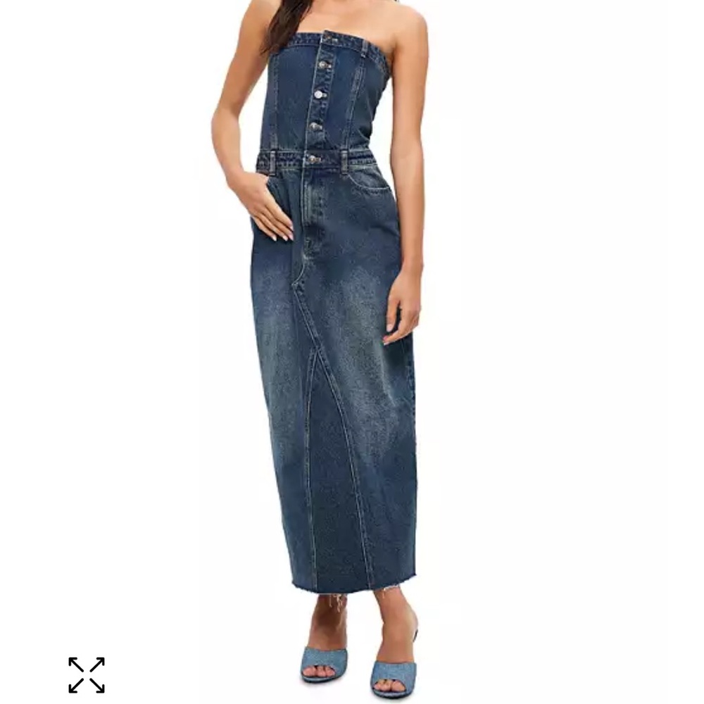NWT Lioness Vista Strapless Denim Dress
